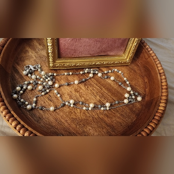 Lia Sophia Layered Pearl Necklace - Picture 2 of 3